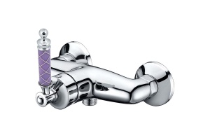 Смеситель для душа Boheme Vogue хром с фиолетовым