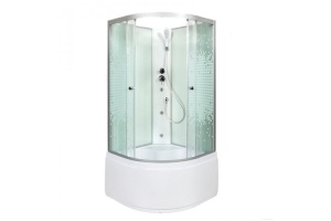 Душевая кабина Deto L 80х80 с гидромассажем, хром (L980NGM) - 2
