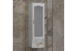 Шкаф-пенал подвесной Opadiris Риспекто левый белый