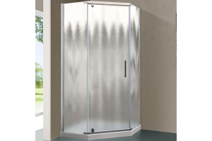 Душевой уголок Vincea Stresa 90х90 хром стекло рифленое