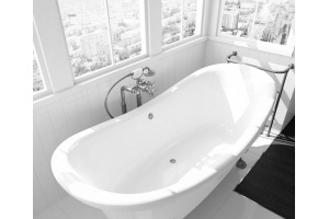 Ванна из искусственного камня Фэма Габриэлла 2 белая, ножки хром - 2