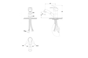 Смеситель Kaiser City 19366 для раковины, для парикмахерской - 2