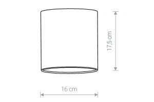 Плафон текстильный Nowodvorski Cameleon Barrel Wide S BL/G 8516 - 2