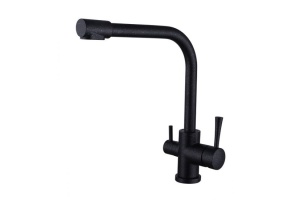 Смеситель Kaiser Merkur 26044-2 для кухонной мойки, черный мрамор