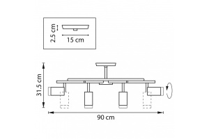 Люстра на штанге Lightstar Rullo LR7183743640 - 3