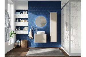 Мебель для ванной STWORKI Ноттвиль 60 бежевый шелк, с отверстием под смеситель - 2