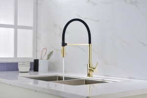 Смеситель для кухни Paulmark Halt золото  - 2