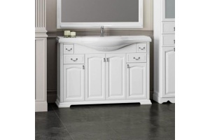 Тумба для комплекта Opadiris Риспекто 120 белая матовая