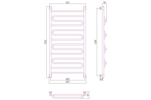 Полотенцесушитель водяной ДР 
