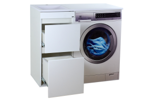 Тумба под стиральную машину Misty Фостер 40 белая глянцевая - 3