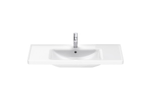 DURAVIT (D-Neo) Умывальник 1005 x 480 мм, с переливом, с отверстием для смесителя, белый - 2