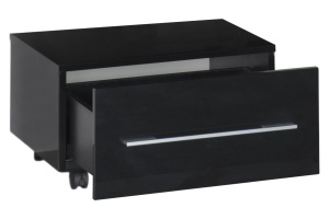 Тумба Aquanet Нота 58 подкатная, черная - 2