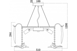 Подвесная люстра Favourite Philomela 3054-6P - 2
