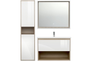 Зеркало Cersanit Louna 80 с подсветкой, сенсор на зеркале - 2