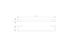 Полотенцедержатель ABBER Westen черный матовый - 3