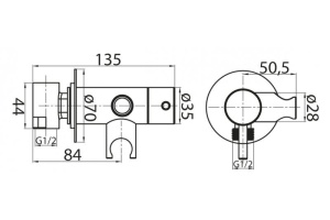 Гигиенический душ Cezares Articoli vari (CZR-DA1-02) - 2