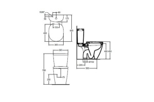 Чаша для напольного унитаза Ideal Standard Connect белый, без сиденья (E803801) - 3