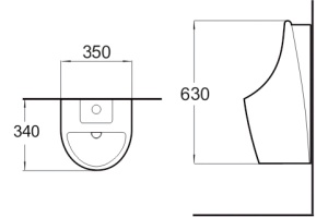 Писсуар SantiLine SL-6001 - 3
