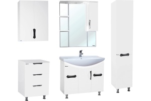 Зеркало-шкаф Bellezza Лагуна 75 R белый - 2