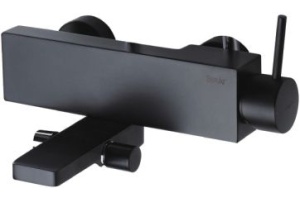 F66061K-01A-ENG Смеситель для ванны и душа Bravat Arc, черный (267942)