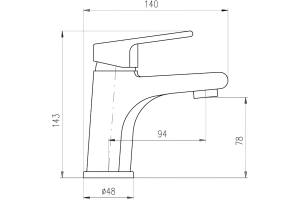 Смеситель для раковины Rav Slezak Colorado белый - золото - 2