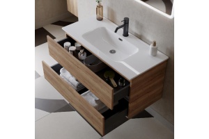 Тумба под раковину Sancos Urban 90 дуб галифакс (UR90EG) - 3