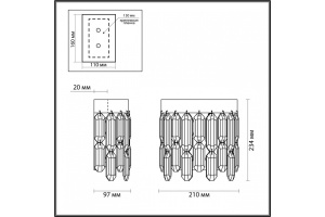Накладной светильник Odeon Light Dakisa 4985/2W - 3