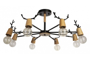 Люстра на штанге Loft it Sven 10024/8 Black