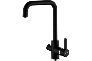 Смеситель Paulmark Logas для кухонной мойки, черный Lo213021-308