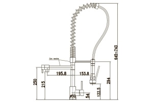 Смеситель Kaiser Merkur 26166 для кухонной мойки - 2