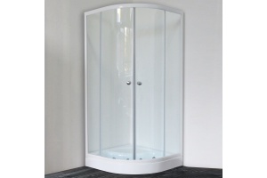 Душевой уголок Royal Bath HKD 90х90 профиль белый стекло прозрачное