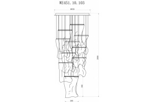 Подвесная люстра Wertmark Hanna WE451.10.103 - 2