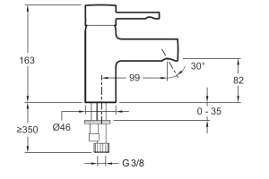 Смеситель Jacob Delafon Cuff E98298-CP для раковины - 3