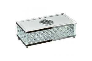 Салфетница Boheme Murano crystal хром глянцевый