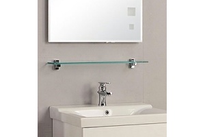 Полка стеклянная Aquaton Альпина 65 хром - 2