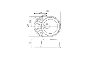 Мойка кух. Чезана жемчуг - 3