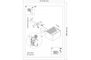 Уличный настенный светодиодный светильник Eglo Doninni 1 98269 - 2