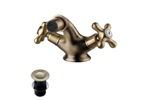 Смеситель для биде Lemark Vintage бронза (LM2808B)