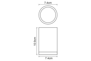 Стакан для зубных щеток WasserKRAFT Vils черный матовый - 3