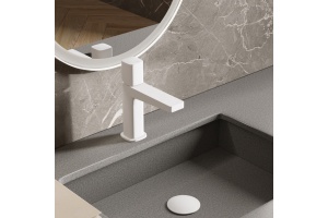 Смеситель для раковины WasserKRAFT Saale белый матовый - 2