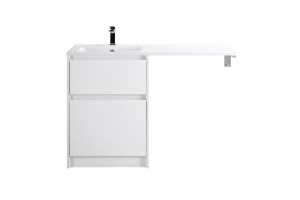 Тумба с раковиной Belbagno Kraft 120 белый матовый