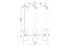 Подвесная люстра Maytoni Ring MOD013PL-06W - 3