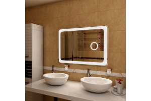 Зеркало Art&Max Latina 120х80 с косметической линзой