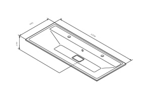 Мебельная раковина AM.PM Inspire 2.0 120 белая матовая - 3