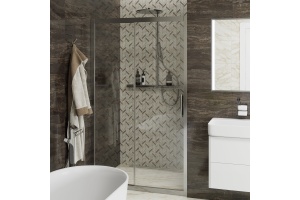 Душевая дверь в нишу STWORKI Стокгольм DE019D2120200CH 120 см профиль хром глянец - 3