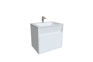 Тумба с умывальником подвесная с ящиками