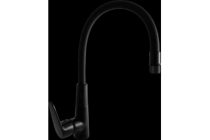 Смеситель для кухни Rav Slezak Amur с гибким изливом черный матовый