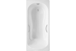 Чугунная ванна Delice Haiti Luxe 150x80 DLR230636R с отверстиями под ручки без антискользящего покрытия