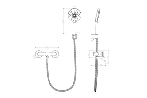 Смеситель Lemark Minima для душа LM3803C - 2