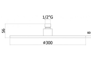 Верхний душ Paffoni Master King ZSOF079HG золото медовое - 2